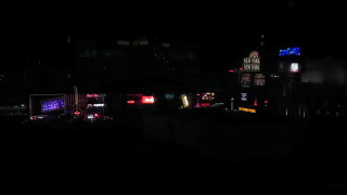 Las Vegas Strip view from hotel at night