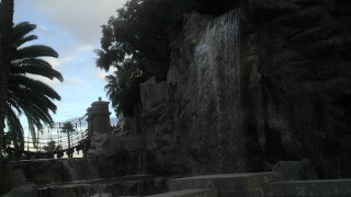 Mandalay Bay Waterfall and Bridge